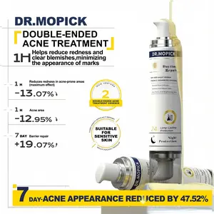 DR.MOPICK  Blemish Control  Post-Blemish Recovery   Acne-Blemish Treatment Breakout-Preventing 2-in-1 Day & Night Dual-Head Essence | Salicylic Acid + Sulfur + Niacinamide | Skin Soothe Support + 24H Comfort Boost