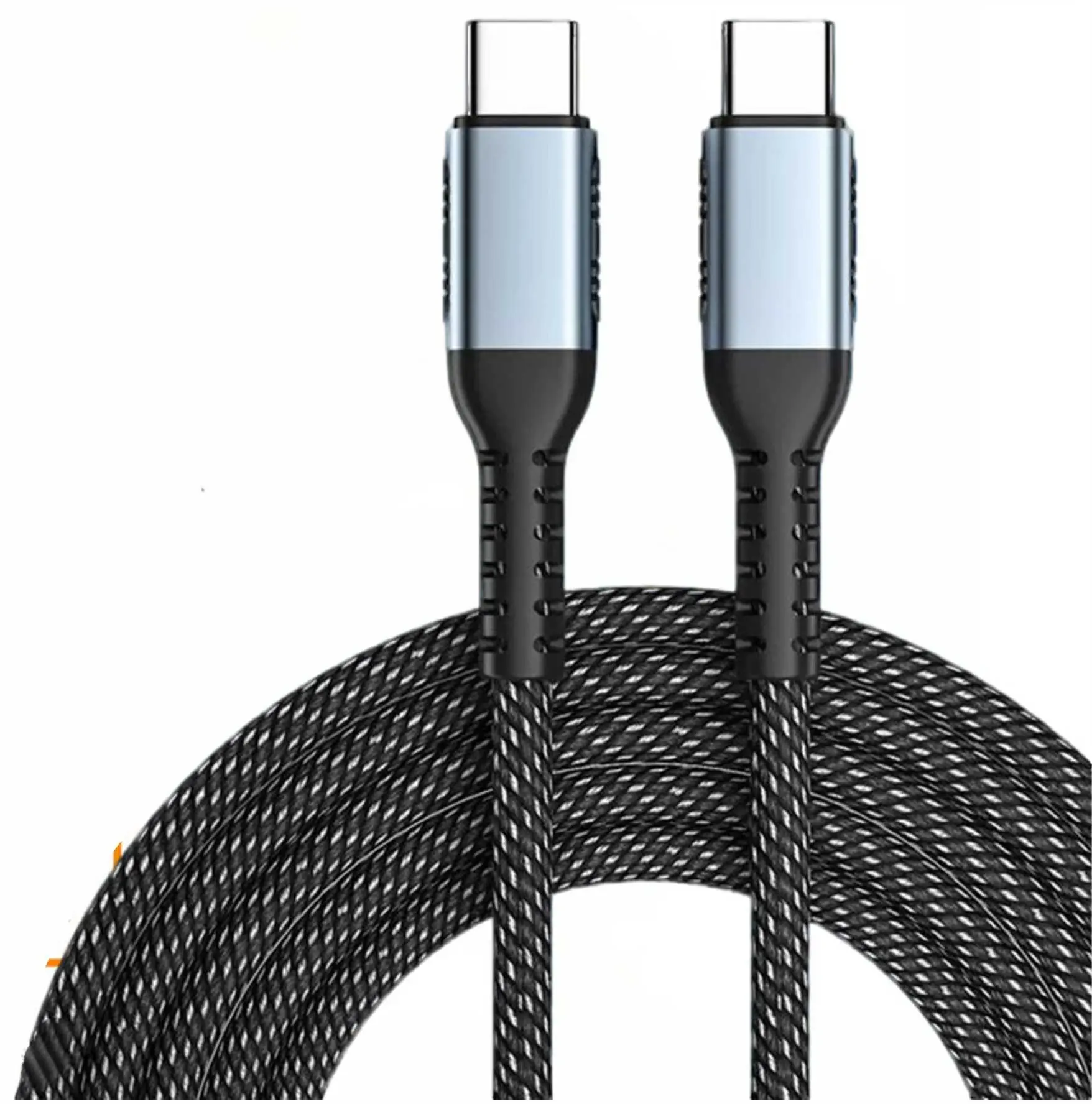AMERICAN RECORDER USB-C to USB-C Heavy Duty Nylon Braided Cable with Built-in Marker Chip