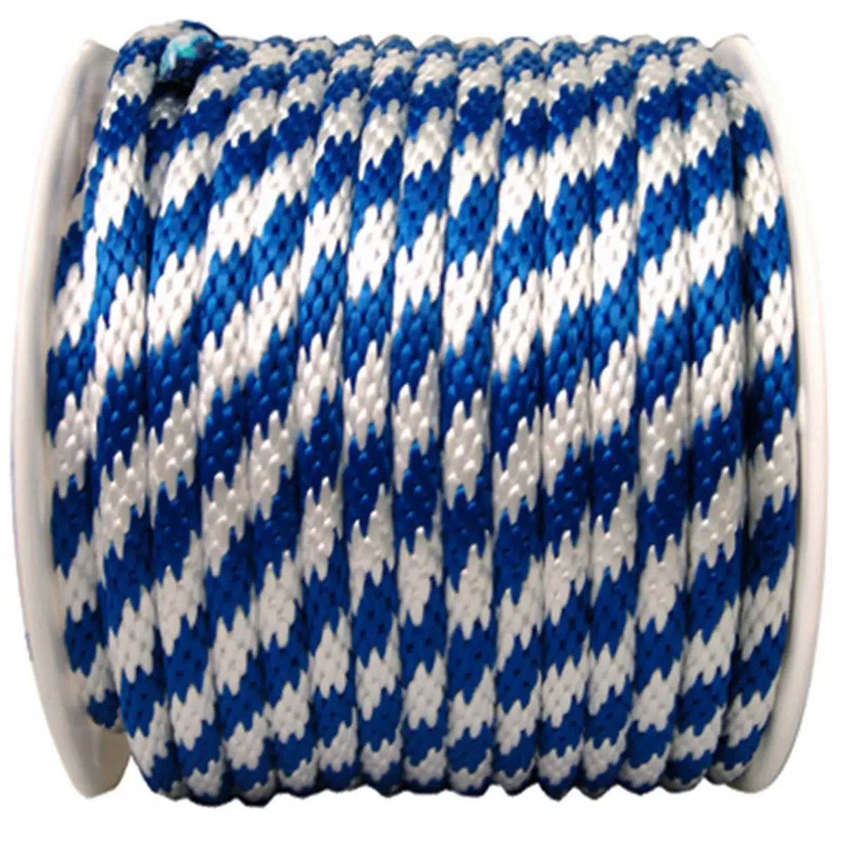 P7240S0200BWFR 0.63 in. x 200 ft. Blue & White Solid Braid Polypropylene Rope