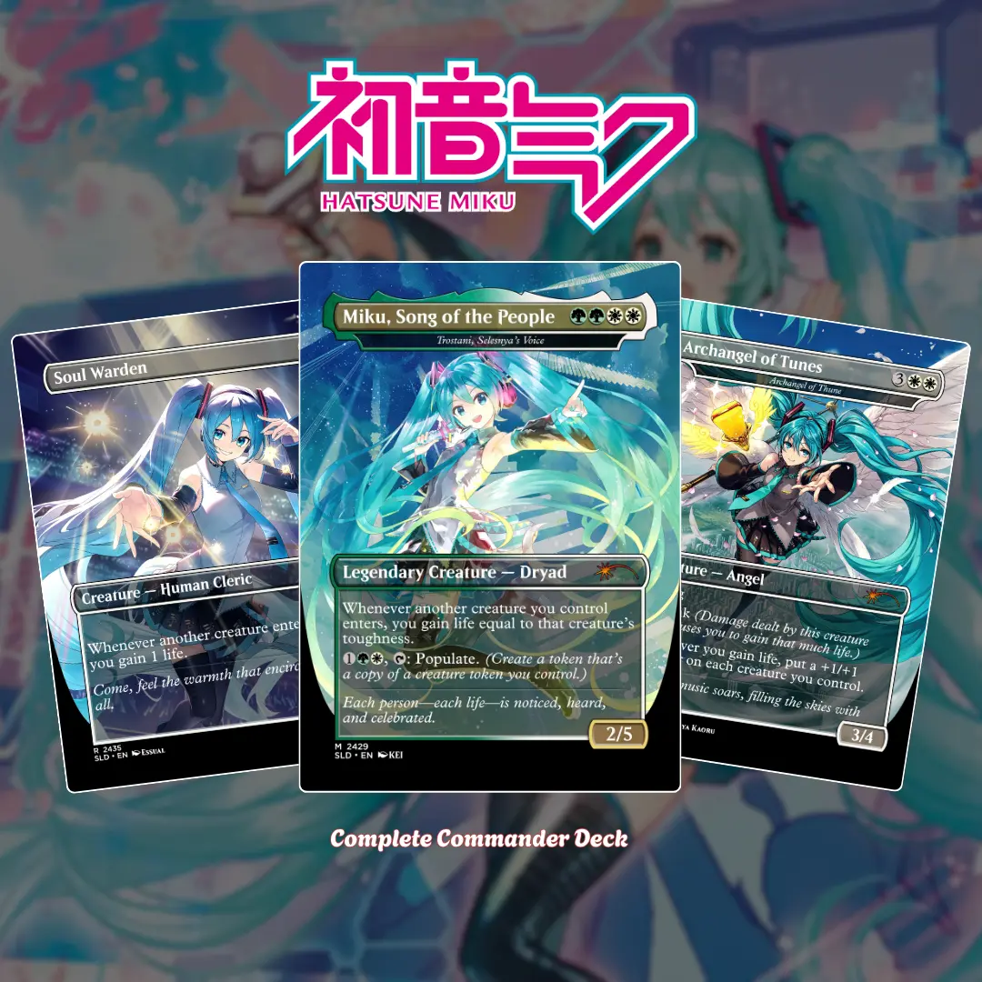 Proxy 100+ Commander Deck – Hatsune Miku Special Version | Virtual Idol Anime Theme | Vocal Synth Pop Star EDH Strategy | Premium Print | Collector Gift