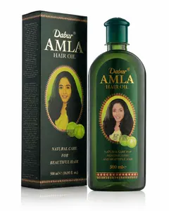 Dabur Amla Hair Oil 500ml – Ayurvedic Indian Oil for Stronger, Moisturized & Frizz-Free Hair | Men & Women ( 1 / 3 Pack )
