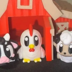 Chicken | 3D Printed Articulated Animal Figurines