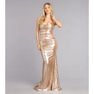 Amanda Metallic Mermaid Formal Dress