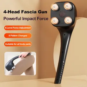 Ergonomic Long Handle Percussion Massager, Full Body Relaxing Massage Stick, Single Piece, Home Spa & Fitness Use