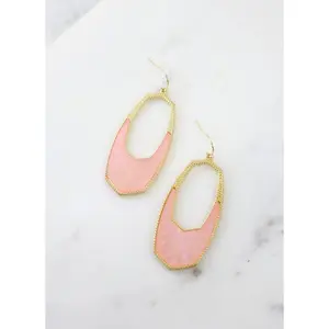 Girard Hook Earrings - Bling Barn Pink Unisex Metal-Coated Fashion Costume Jewelry, Confidence Boost Accessory for Outfits, Wide Array of Styles, Note: Choking Hazard Small Parts