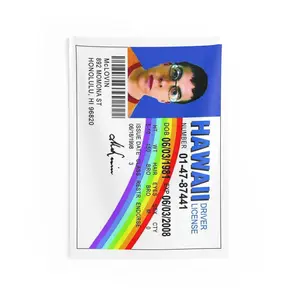 Polyester MWW on Demand McLovin Fake ID Wall Tapestry