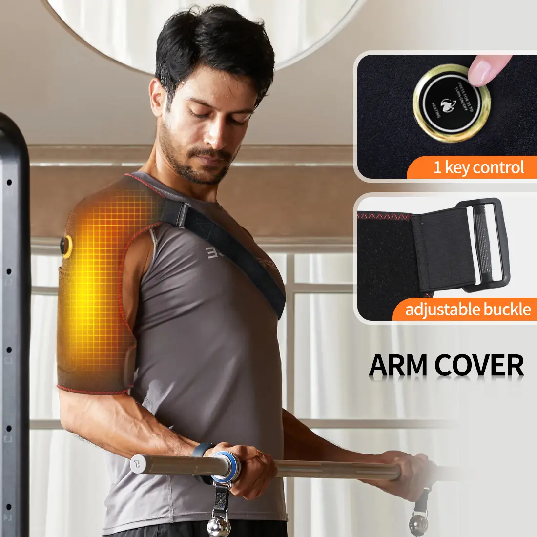 Electric Shoulder Heating Vibration Massager with Adjustable Buckle for Back Neck & Shoulder Pain Relief Body Care Products