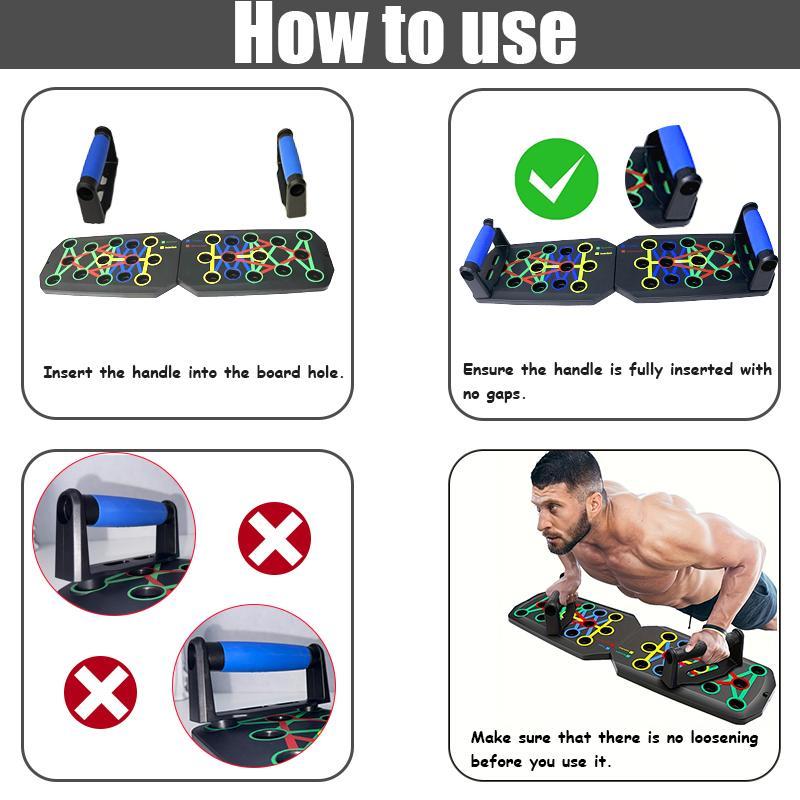 Pushups Fitness Stands | Push Up Board for Pectoral Abdominal Muscle,Indoor Fitness Supplies Back Shoulder Muscle Trainer for University Campus, Workplace, Traveling, Gym