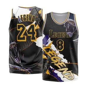 DocModel Basketball Jerseys for Kids Retro Legend Player #8 Youth Basketball Jersey for Boys Kids Basketball Jersey for Girls  Basketball Jersey for Basketball Fan Lovers Players