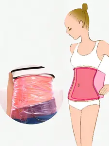 Reusable Sauna Waist Trainer | Transparent Blue & Pink Options | Durable PVC Slimming Belt Shapewear for Women | Sweat-Inducing Body Shaper | Shape-Up Waist Wrap for Fitness | 110cm x 25cm & 128cm x 25cm Sizes Available