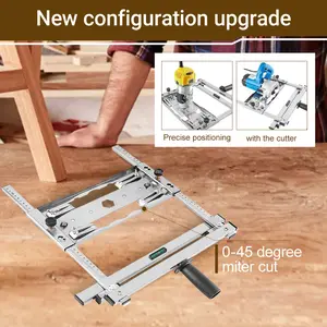 Cutting Machine Edge Guide Positioner, Edge Guide for Circular Saw, Edge Guide Positioning Cutting Board Tool, Adjustable Wood Modified Positioning Frame Tool, Woodworking Positioning Cutting Tool