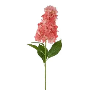 32" Fabric Cone Hydrangea Stem – Two Tone Peach