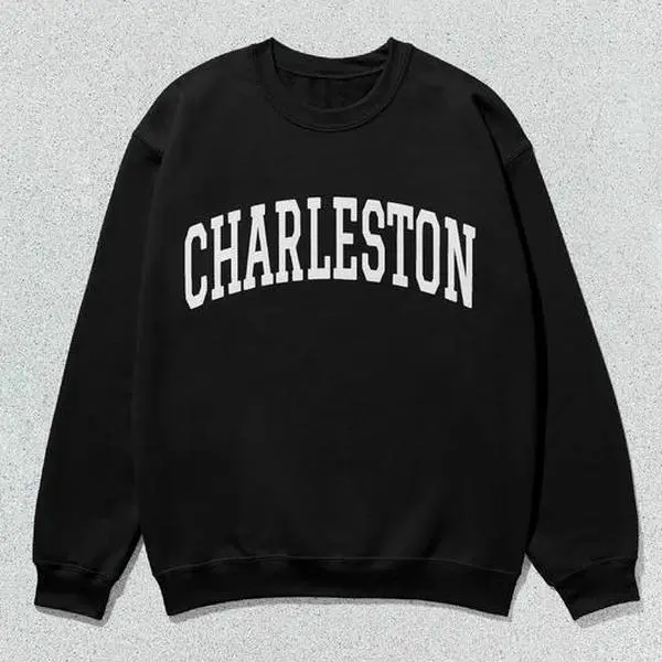 Charleston Sweatshirt Collegiate Crewneck Sweater Unisex