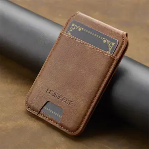 Magnetic MagSafe Sheepskin Leather Wallet Luxury Protective Case for IPhone 16 15 14 13 12 Pro Max  Phone Bag Accessory with Card Holder