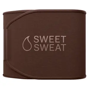 Sweet Sweat Toned Ab Trainer for Women and Men | Premium Waist Trainer Belt to 'Tone' your Stomach Area (Terra, Large)
