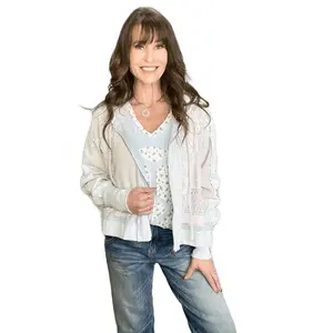 Oli & Hali Delicate Dreams Washed Zip Up Jacket in 2 Colors