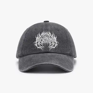 Unisex Asking Alexandria Band Baseball Cap -Vintage Street Style, Adjustable Double-Fastening Hat, Signature Pattern, Gift for Men & Women