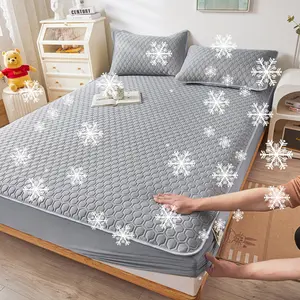 Solid Color Fitted Sheet Set, 3 Counts/set Including 1 Fitted Sheet & 2 Pillowcase, Breathable Bedding Set for Home Bedroom,  Comfy Bed Sets