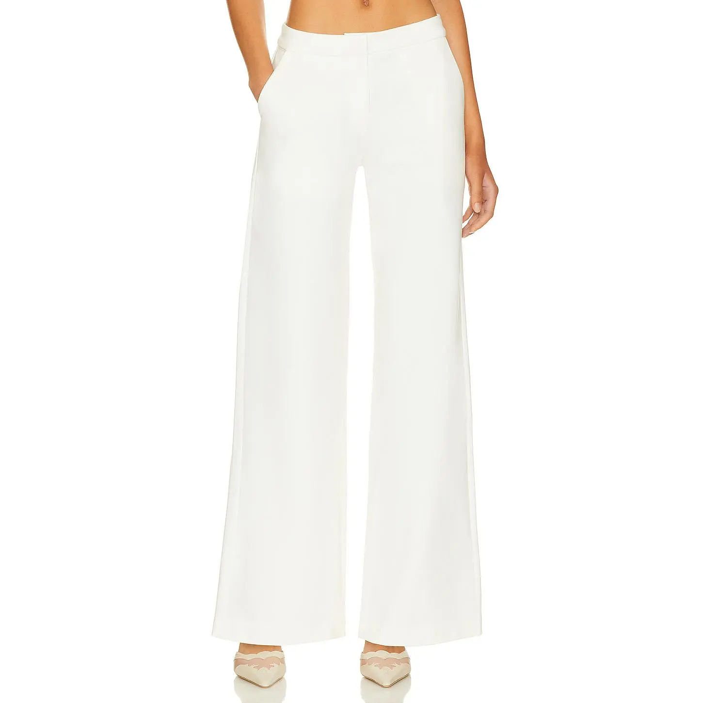SNDYS Anika Pant in White