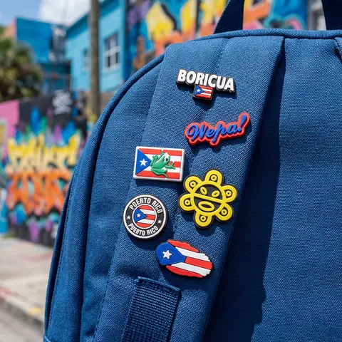 Hot Puerto Rican Style Pins - 20 Pcs Multicolor Cultural Badges, Decorate Jackets, Canvas Bags, Notebooks, Fashion Accessories, Lapel Pins, Collectible Pins, Brooch Pin