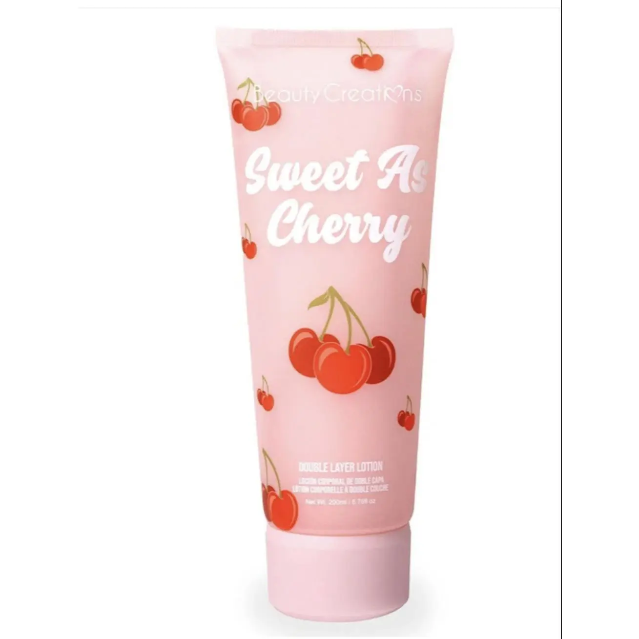BeautyCreatRms Sweet As Cherry Double Layer Lotion - Moisturizing Body Lotion with Cherry Fragrance for Soft Skin