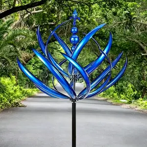 New Metal Rotating Gyroscope Windmill Garden Courtyard Decor, Adjustable Windmill for Outdoor Decoration, Durable Design for Long-Lasting Use