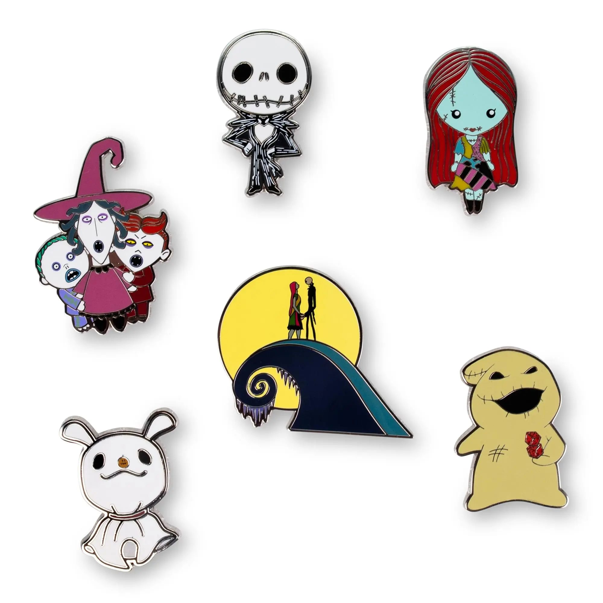 Disney Nightmare Before Christmas 6-Piece Enamel Pin Set | SDCC 2022 Exclusive Disney Nightmare Before Christmas 6-Piece Enamel Pin Set | SDCC 2022 Exclusive