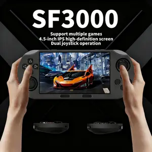 SF3000 portable handheld game console, Gaming handheld, classic games, easy operation, dual joystick control, USB charging, 3000mAh long battery life, with support bracket, birthday, Thanksgiving and Christmas gifts for game enthusiasts