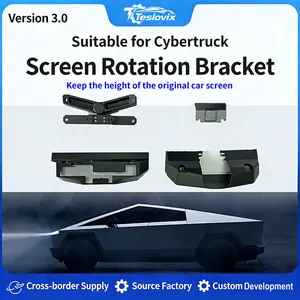 Teslovix  Center Screen Swivel Mount Kit V3 For Tesla Cybertruck | Original Screen Height & Zero-Offset Design | 4-Directional Rotation (Up/Down/Left/Right) | Easy  Installation