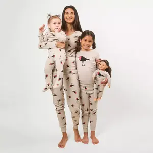 Leveret Footed Cotton Pajama Birds 0-3 Month