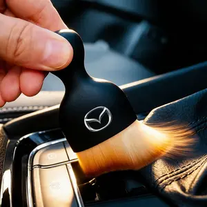 1Pcs Car Interior Cleaning Soft Brush Tool Dust Remover Tool Car Detailing Accessories For Mazda 2 6 CX-5 CX-80 CX-70 CX-90 MX-30 CX-60 CX-50 CX-30 BT-50 e-TPV CX-3 CX-8 ATENZA CX-9 CX-7 MX-5 Mazda 5 3 RX-8