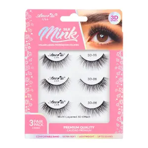 Amourus 3D Silk Mink Lashes Pack - #06 hybridlashes