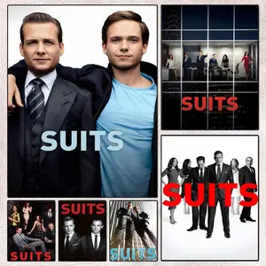 Comedy drama tv S-suits Poster Gift with prints Home bedroom living room decoration promotion and display suitable for bedroom bar parlor home decor gift fade-Resistant, Non-sticky, vibrant Wall print poster Wall Art Decoration