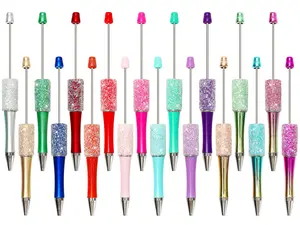 DIY Beadable Sugar Pens - Glitter & Bright Color Bead Pens for Crafts - Customizable Sugar Bead Pens for DIY Projects