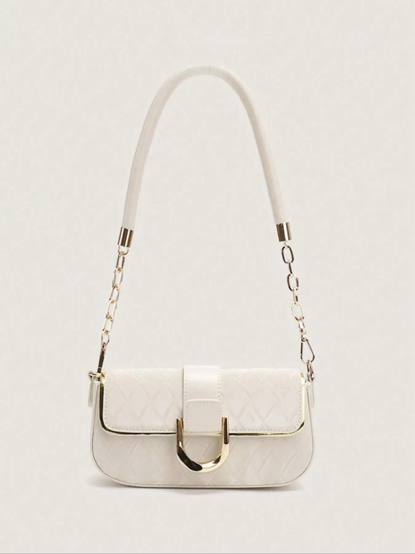 Women's Elegant Minimalist Shoulder Clutch, Trendy Shoulder Bag & Crossbody Bag with Chain Strap, Chic All-match Shoulder Bag for Daily & Work Use