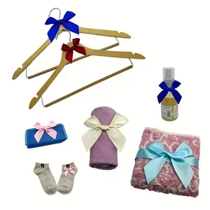 12 Vibrant Satin Ribbon Bowknots, Beautiful Ring Gift Wrapping, Handmade Crafts, Birthday and Wedding Decorations, Polyester Material