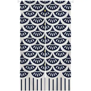Japanese Door Curtain Noren Tapestry Wall Hanging Bedroom Kitchen Bathroom Divider Room Decor Ginkgo Leaf Simple 33.5"x 59" Decoration Window Print