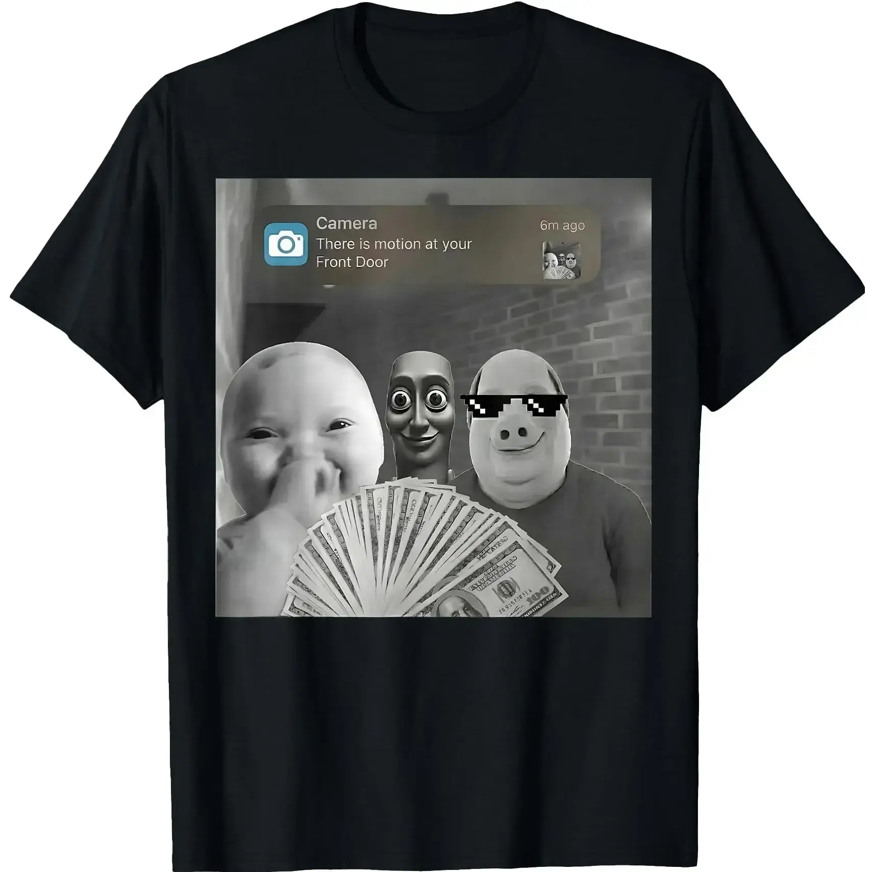 Tung Tung Tung Sahur, John Pork, AI Baby Funny Meme Brainrot T-Shirt