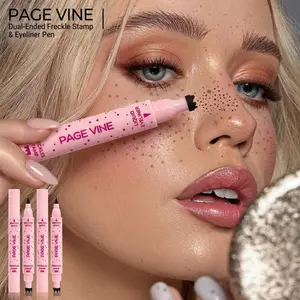 Waterproof Natural Freckle Pen, Long-Lasting, Fine Tip, Easy Application, Realistic Look, Suitable for Daily Makeup, Summer Style, Music Festivals, Cosmetic Product，Double-Ended Eyeliner Pen Freckle Pen