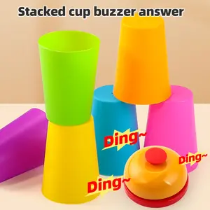 Children Speed Training Toy Stack Cup Battle Table Game, Indoor Family Gathering Game, Color Cognition Logic Training Classic Game