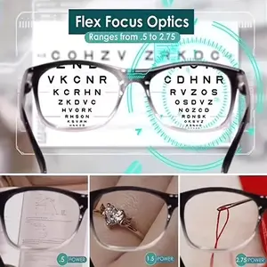 Advanced Auto-Focusing Multifocal Reading Glasses - Stylish Unisex Design for Comfortable Reading Experience - Perfect for Women & Men Myopic and farsighted reading glasses Eyeglasses