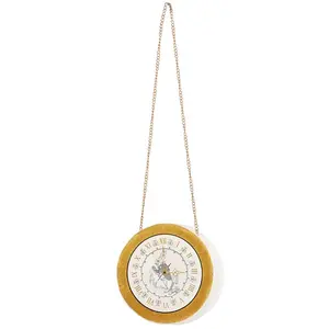 Womens White Rabbit Clock Purse