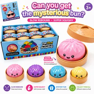 Surprise Mysterious Box Shiny Dumpling Set, Cute Stress Relief Creative Slow Rebound Squishy, Rare Mystery Gift Box for Kids & Adults