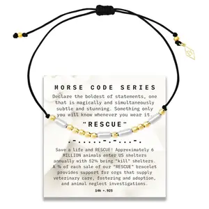 RESCUE Bracelet from Morse Code Series for Men