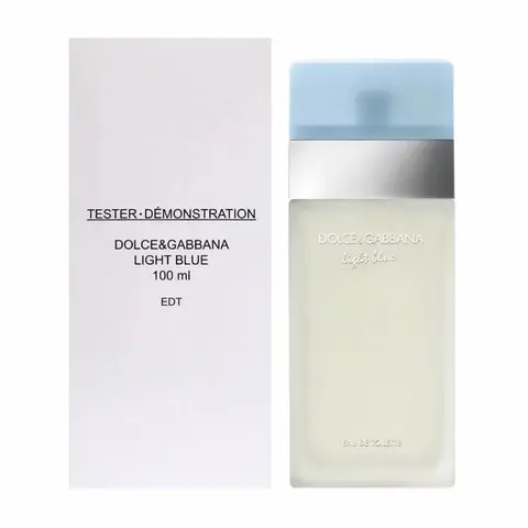 Dolce and Gabbana Light Blue Eau De Toilette Spray 3.3 Fluid Ounce (Tester/Plain Box) - Elegant Design for Women