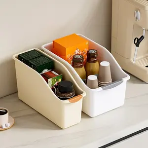 Kitchen Storage Cabinet Box, Home Use Kitchen Gap Organizer, Snack Spice Basket Drawer Type Plastic Classification Bin