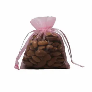 4 In. X 5 In. Pink Sheer Organza Pouch | 12 Count