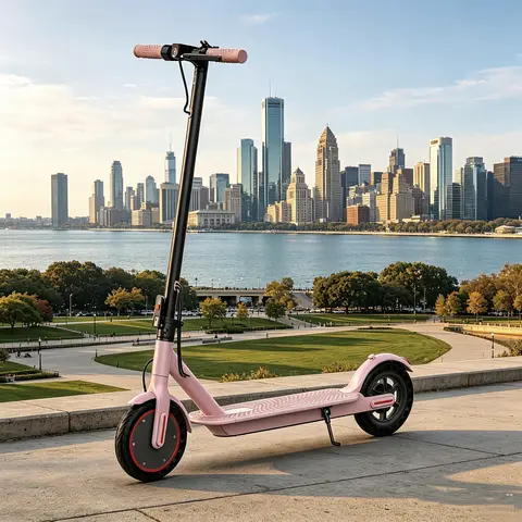 Evoque Streetster Portable Motorized Ride-On Scooter - 350W Motor, 8.5-in Tires, 19 MPH Top Speed, LED Lights, PP Control, Dual Brakes, Lightweight, Compact, Outdoor Riding, Ideal Halloween Gift for Teens, Sports & Outdoor Fitness Gear, Portable Scooters,