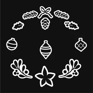 Christmas Chalkboard Stencils