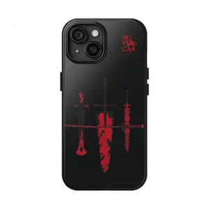 Anime Black Clover Custom Polycarbonate Protection Phone Case, Dual-Layer Shockproof Drop-Resistant Rubber Cover for iPhone 11-17 Pro Max Plus, Creative Handheld Mobile Accessory